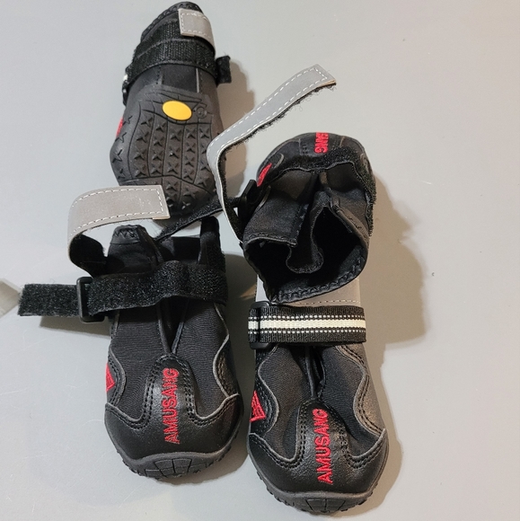 NEW AAA Amusang Dog Bootie~Reflective Straps~Weatherproof~NWOT - Picture 3 of 4